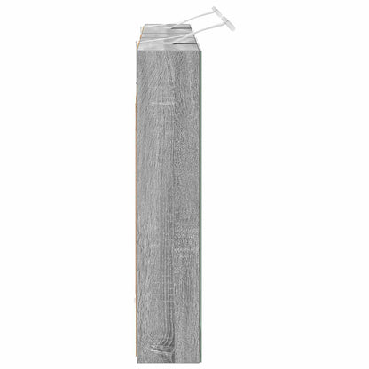 Badkamerkastenset 3 pcs 120 x 14,5 x 70 cm Bewerkt hout