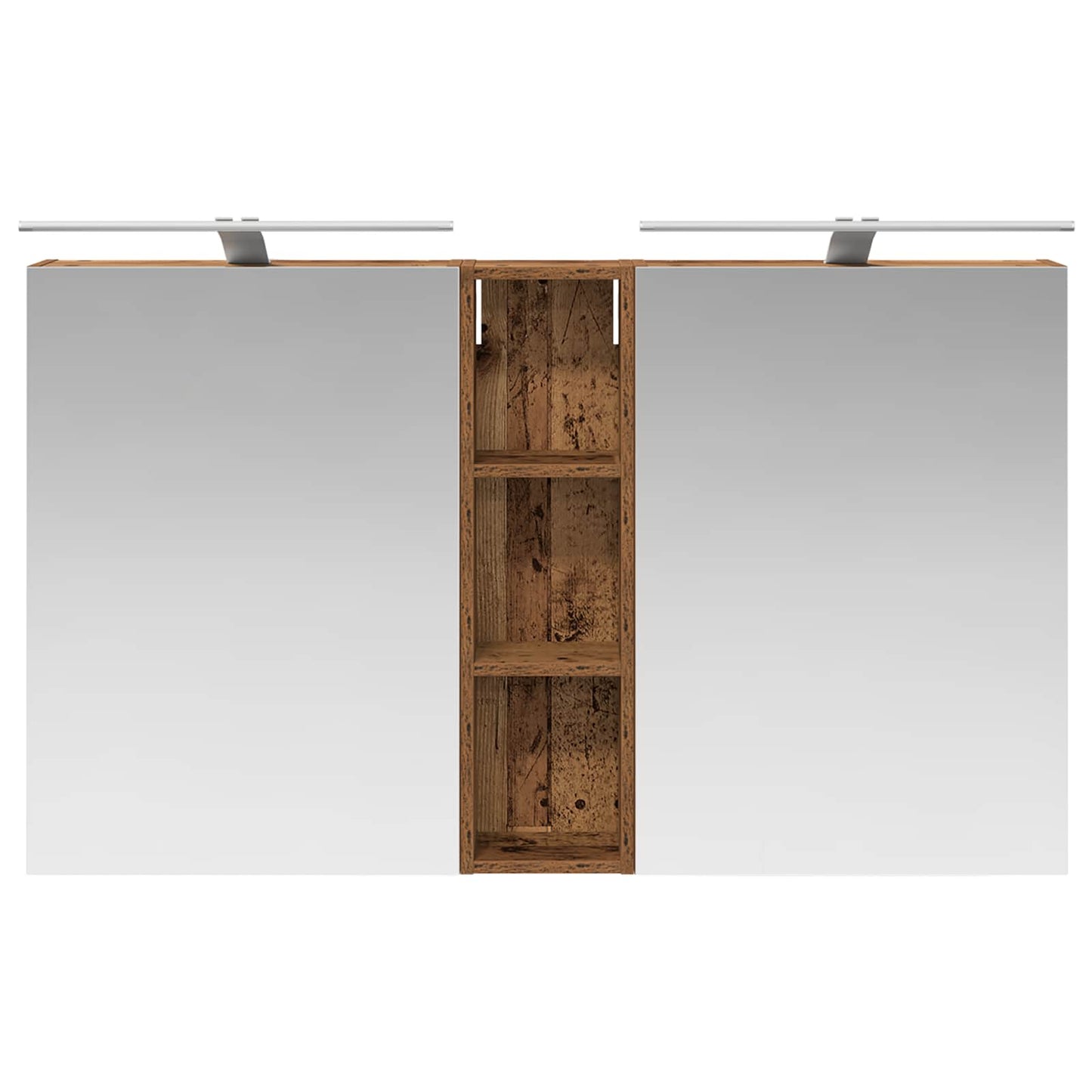 Badkamerkastenset 3 pcs 120 x 14,5 x 70 cm Bewerkt hout