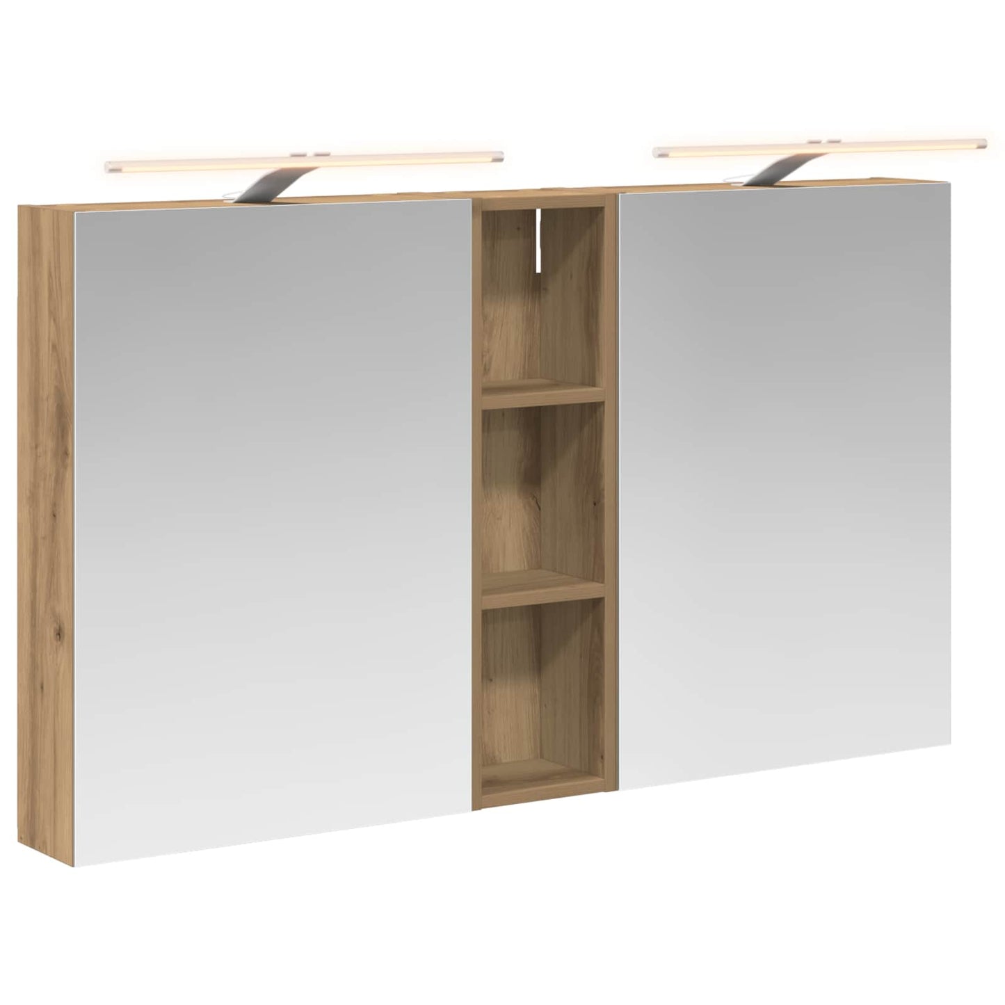 Badkamerkastenset 3 pcs 120 x 14,5 x 70 cm Bewerkt hout