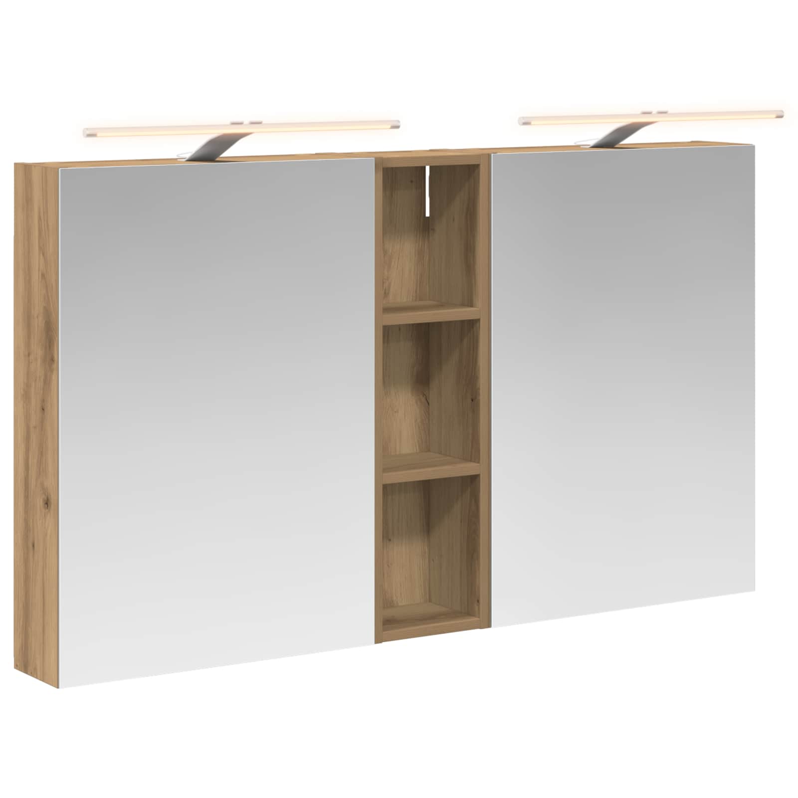 Badkamerkastenset 3 pcs 120 x 14,5 x 70 cm Bewerkt hout
