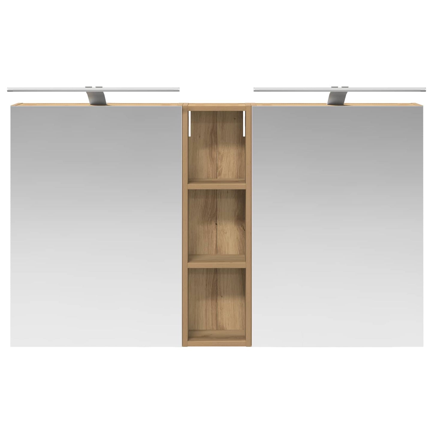 Badkamerkastenset 3 pcs 120 x 14,5 x 70 cm Bewerkt hout