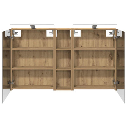 Badkamerkastenset 3 pcs 120 x 14,5 x 70 cm Bewerkt hout