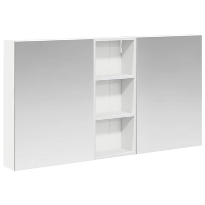Badkamerkastenset 3 pcs 130 x 14,5 x 70 cm Bewerkt hout
