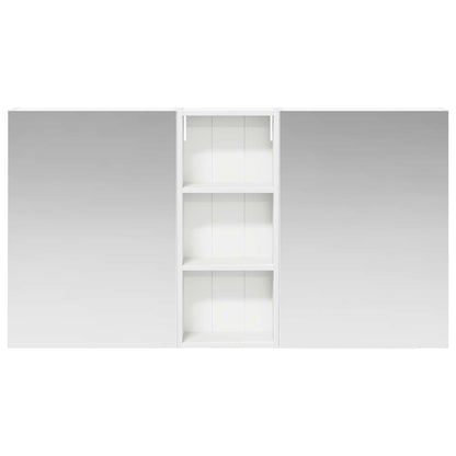 Badkamerkastenset 3 pcs 130 x 14,5 x 70 cm Bewerkt hout