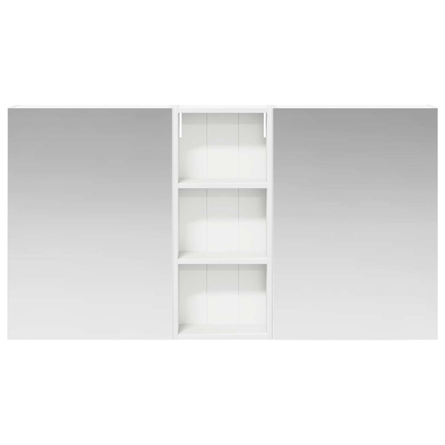 Badkamerkastenset 3 pcs 130 x 14,5 x 70 cm Bewerkt hout