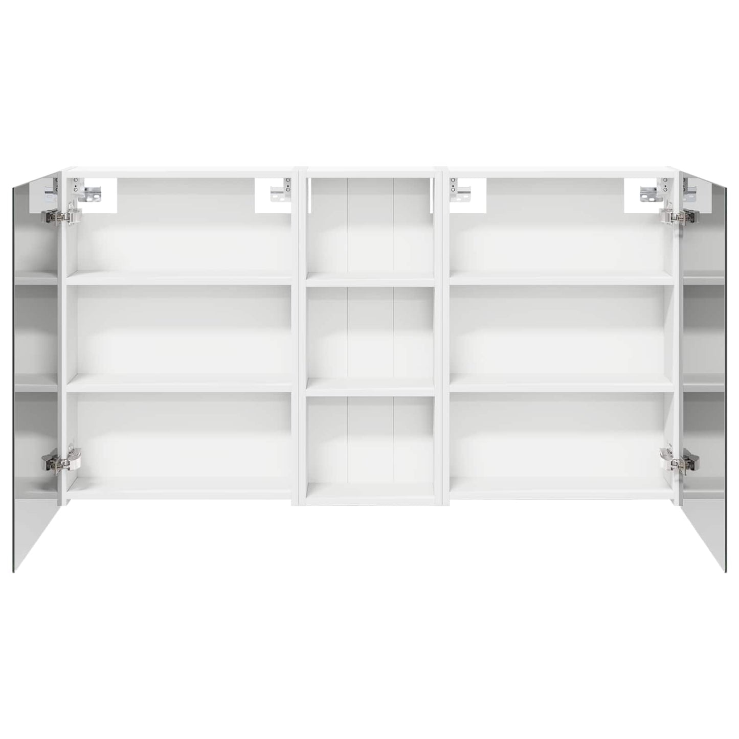 Badkamerkastenset 3 pcs 130 x 14,5 x 70 cm Bewerkt hout