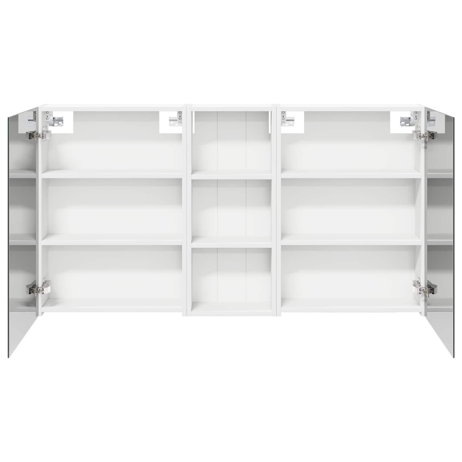 Badkamerkastenset 3 pcs 130 x 14,5 x 70 cm Bewerkt hout
