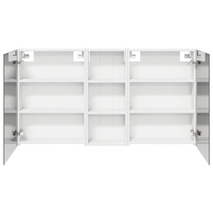 Badkamerkastenset 3 pcs 130 x 14,5 x 70 cm Bewerkt hout