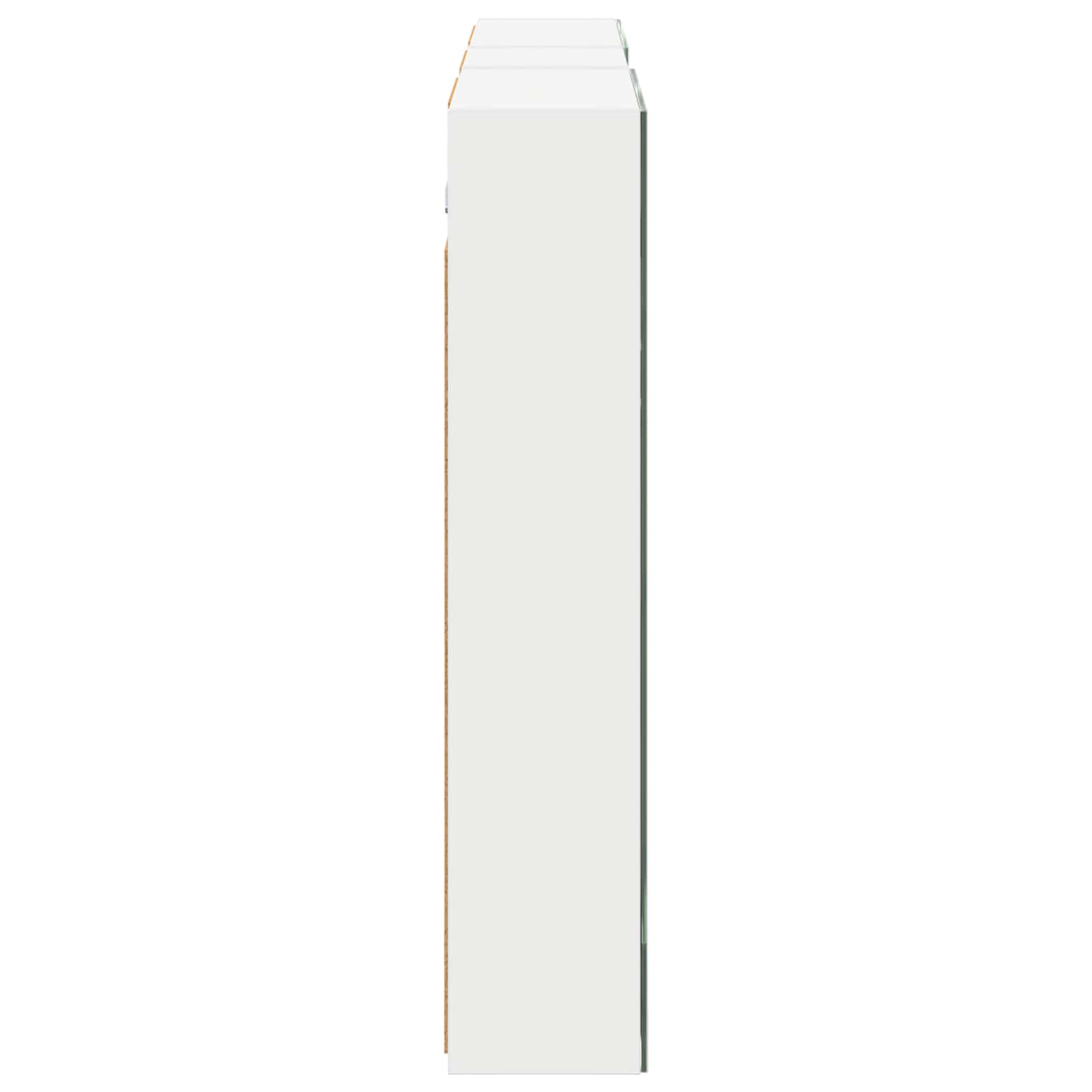Badkamerkastenset 3 pcs 130 x 14,5 x 70 cm Bewerkt hout