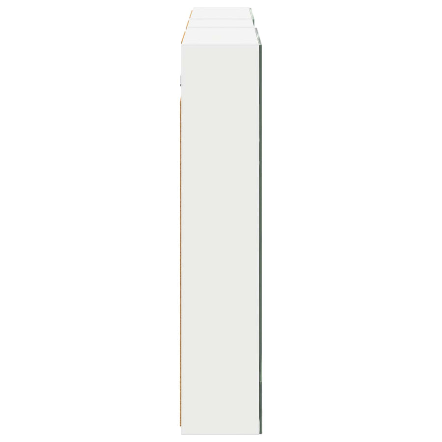Badkamerkastenset 3 pcs 130 x 14,5 x 70 cm Bewerkt hout