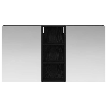 Badkamerkastenset 3 pcs 130 x 14,5 x 70 cm Bewerkt hout