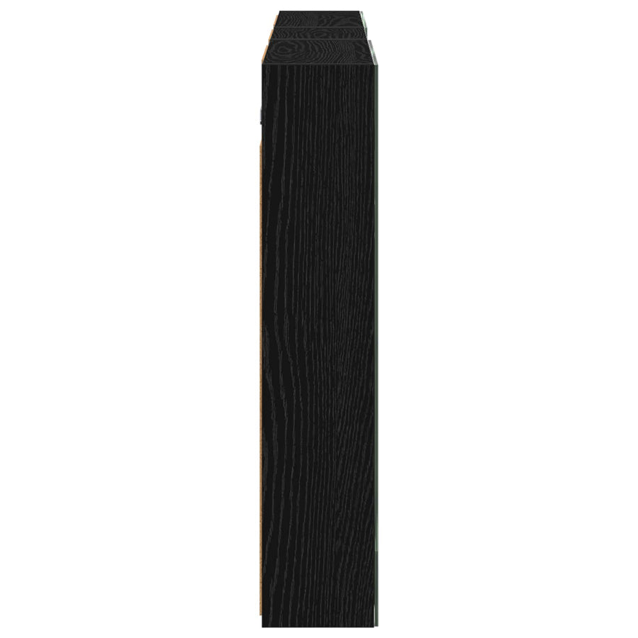 Badkamerkastenset 3 pcs 130 x 14,5 x 70 cm Bewerkt hout