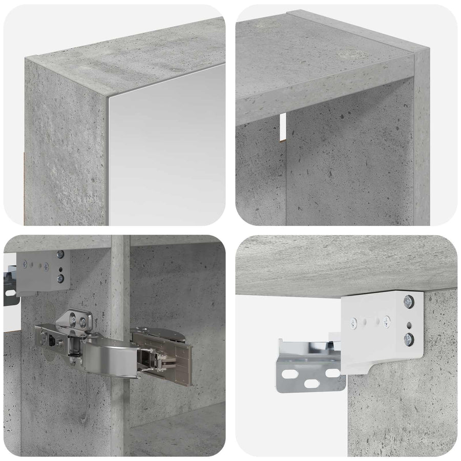 Badkamerkastenset 3 pcs 130 x 14,5 x 70 cm Bewerkt hout