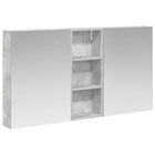 Bathroom Cabinet Set 3 pcs 130 x 14.5 x 70 cm Engineered Wood