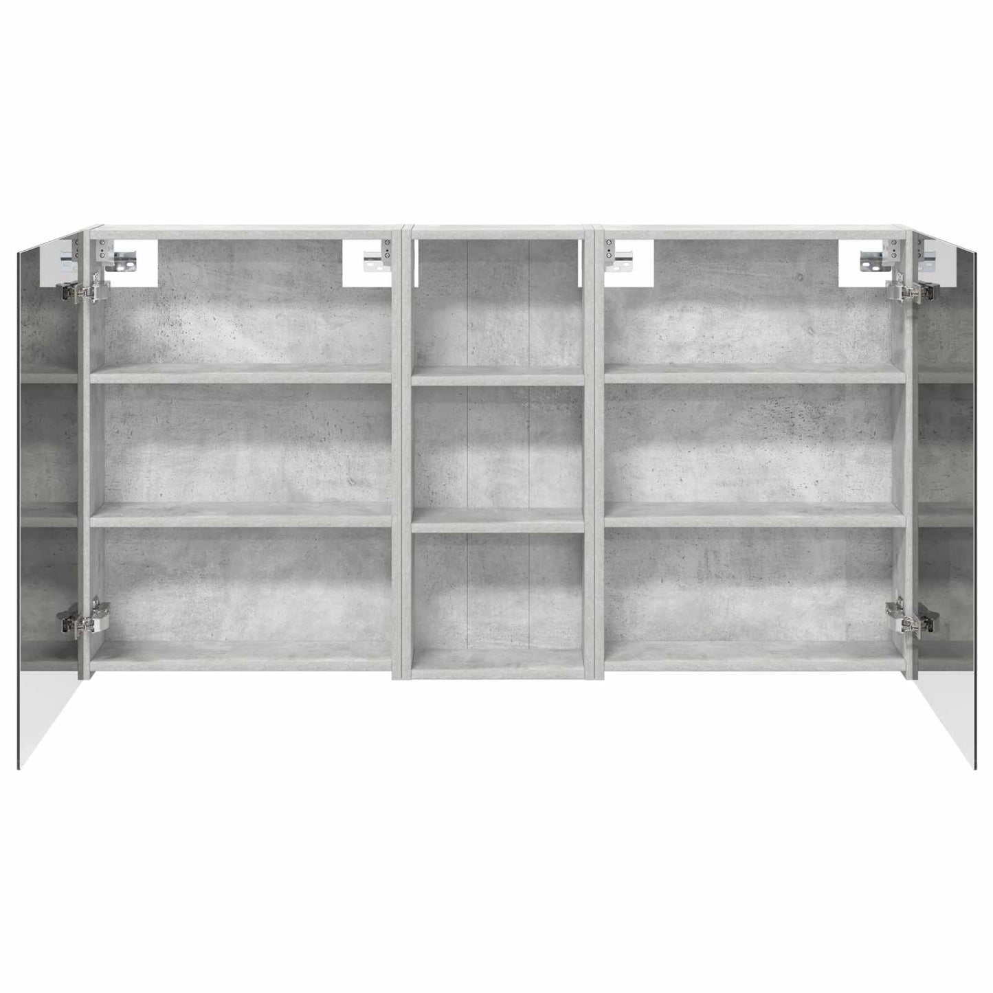Badkamerkastenset 3 pcs 130 x 14,5 x 70 cm Bewerkt hout
