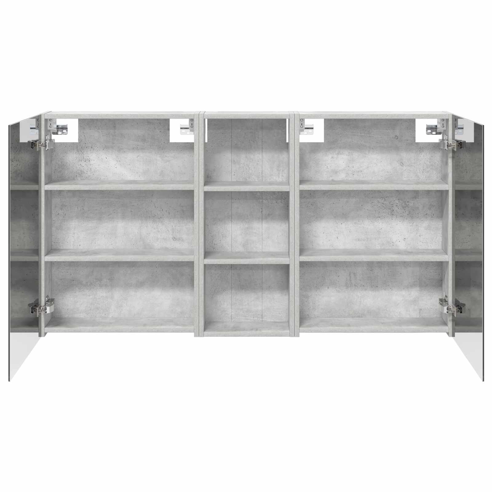 Badkamerkastenset 3 pcs 130 x 14,5 x 70 cm Bewerkt hout