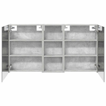 Badkamerkastenset 3 pcs 130 x 14,5 x 70 cm Bewerkt hout