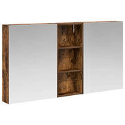 Badkamerkastenset 130x14,5x70 cm bewerkt hout