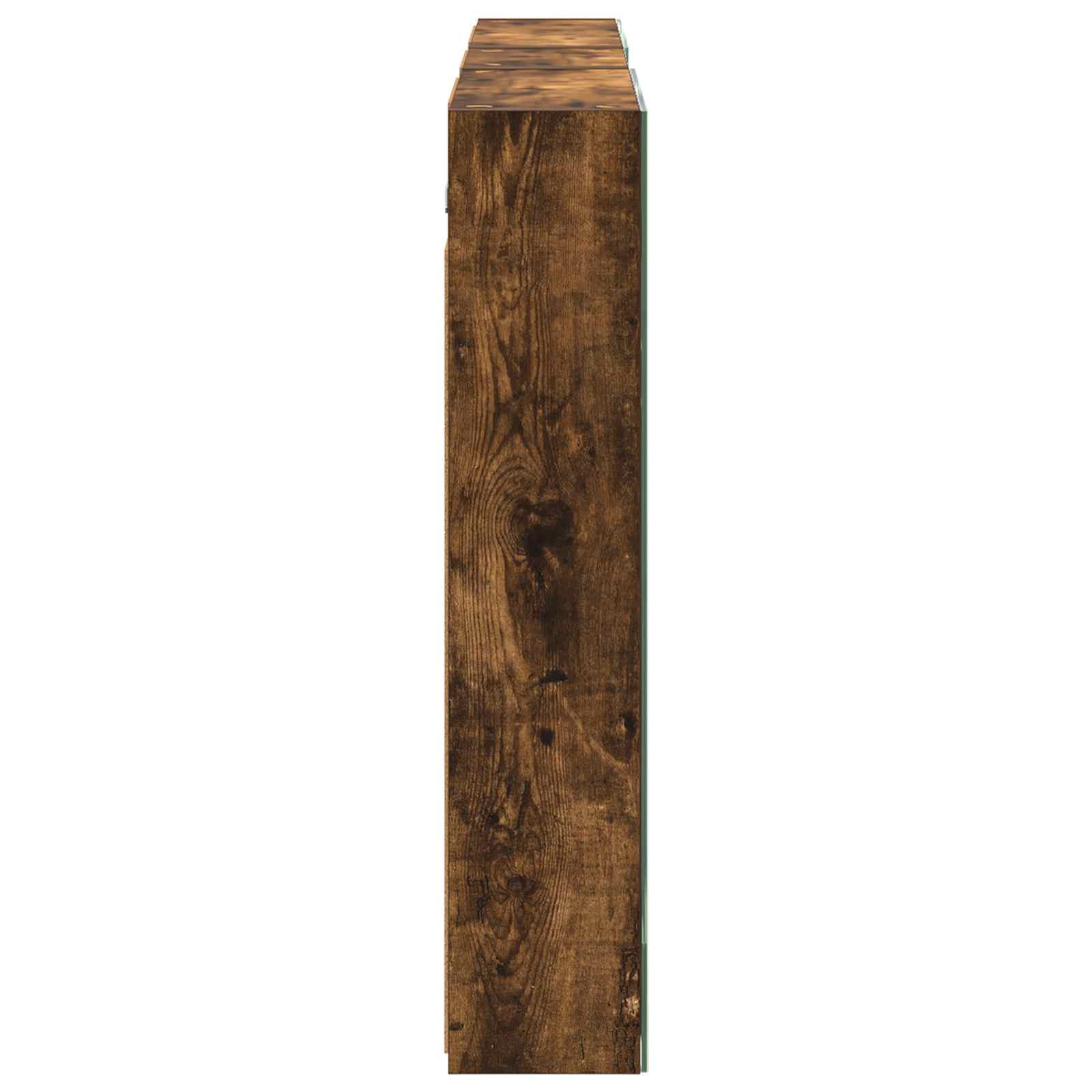Badkamerkastenset 3 pcs 130 x 14,5 x 70 cm Bewerkt hout
