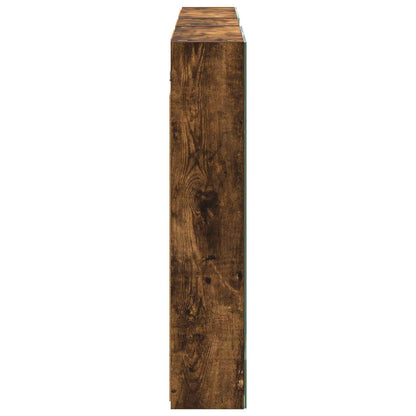 Badkamerkastenset 3 pcs 130 x 14,5 x 70 cm Bewerkt hout