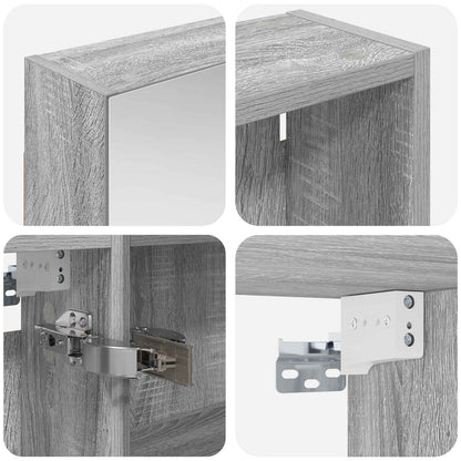 Badkamerkastenset 3 pcs 130 x 14,5 x 70 cm Bewerkt hout
