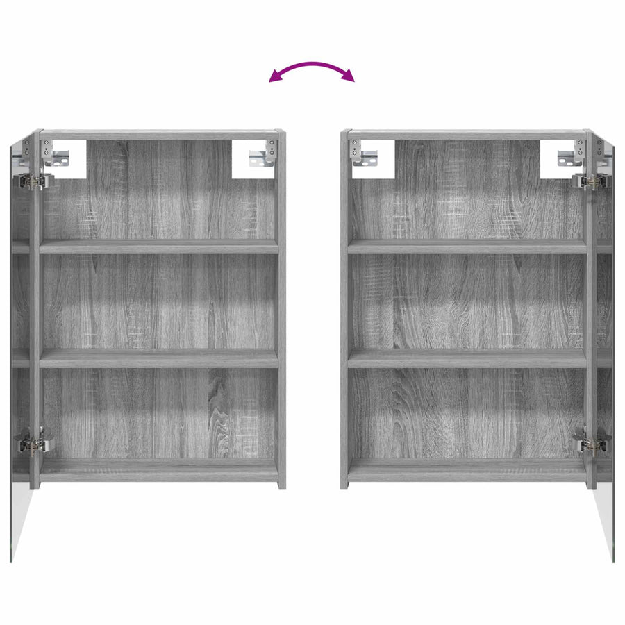 Badkamerkastenset 3 pcs 130 x 14,5 x 70 cm Bewerkt hout
