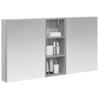 Badkamerkastenset 3 pcs 130 x 14,5 x 70 cm Bewerkt hout
