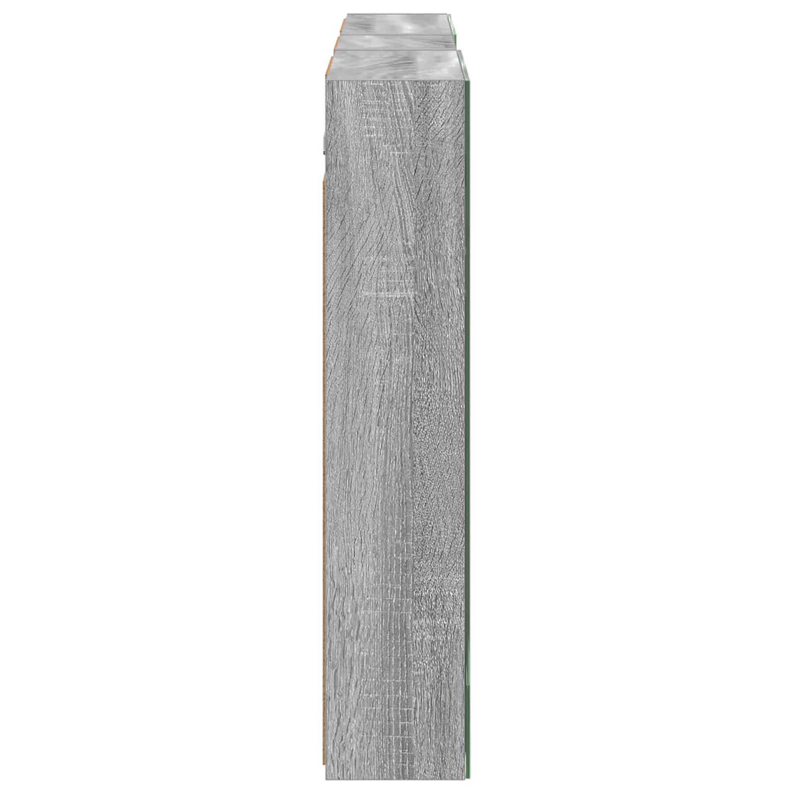Badkamerkastenset 3 pcs 130 x 14,5 x 70 cm Bewerkt hout