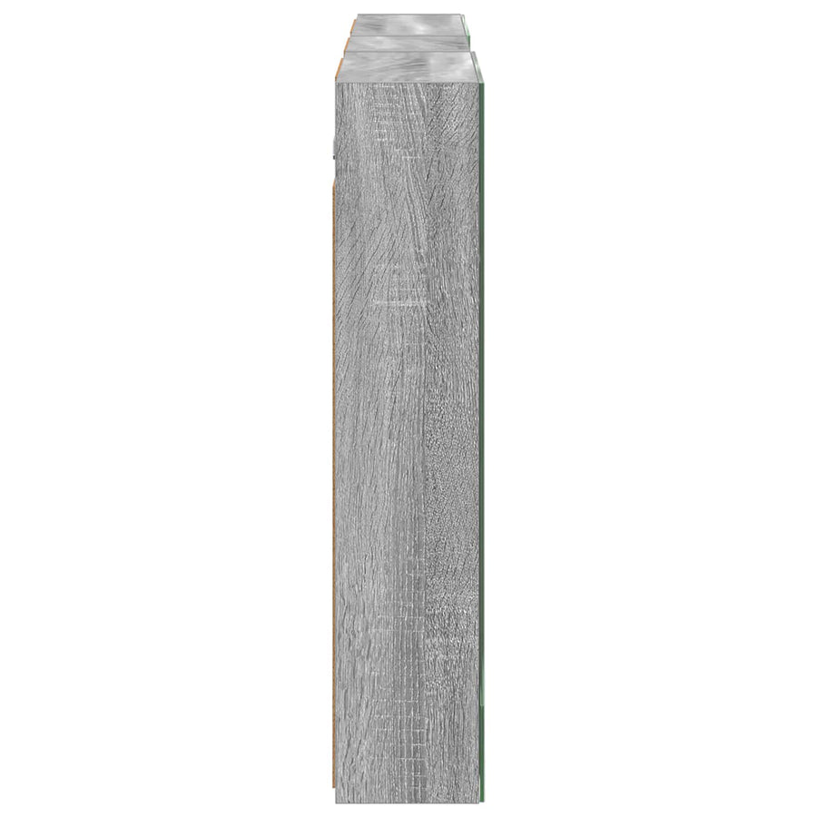 Badkamerkastenset 3 pcs 130 x 14,5 x 70 cm Bewerkt hout