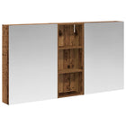 Bathroom Cabinet Set 3 pcs 130 x 14.5 x 70 cm Engineered Wood