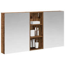 Badkamerkastenset 3 pcs 130 x 14,5 x 70 cm Bewerkt hout