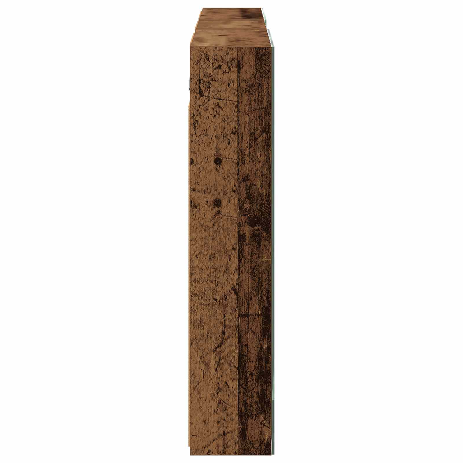 Badkamerkastenset 3 pcs 130 x 14,5 x 70 cm Bewerkt hout