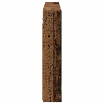 Badkamerkastenset 3 pcs 130 x 14,5 x 70 cm Bewerkt hout