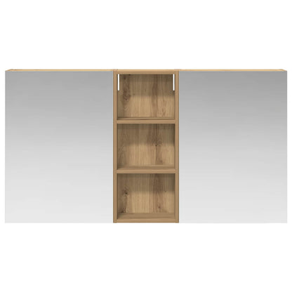 Badkamerkastenset 3 pcs 130 x 14,5 x 70 cm Bewerkt hout