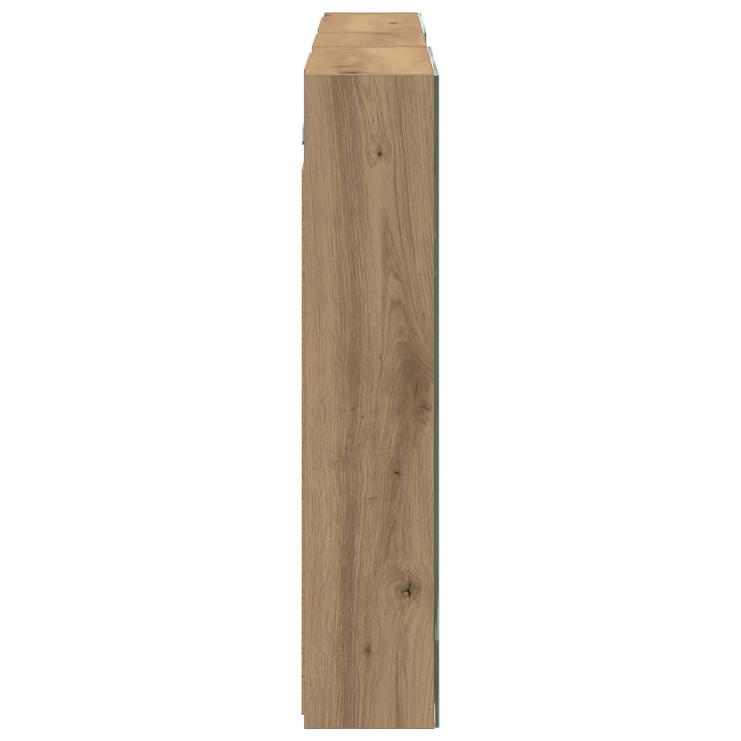 Badkamerkastenset 3 pcs 130 x 14,5 x 70 cm Bewerkt hout