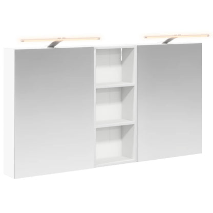 Badkamerkastenset 3 pcs 130 x 14,5 x 70 cm Bewerkt hout
