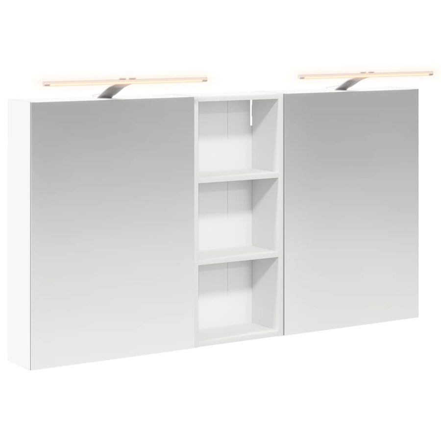 Badkamerkastenset 3 pcs 130 x 14,5 x 70 cm Bewerkt hout
