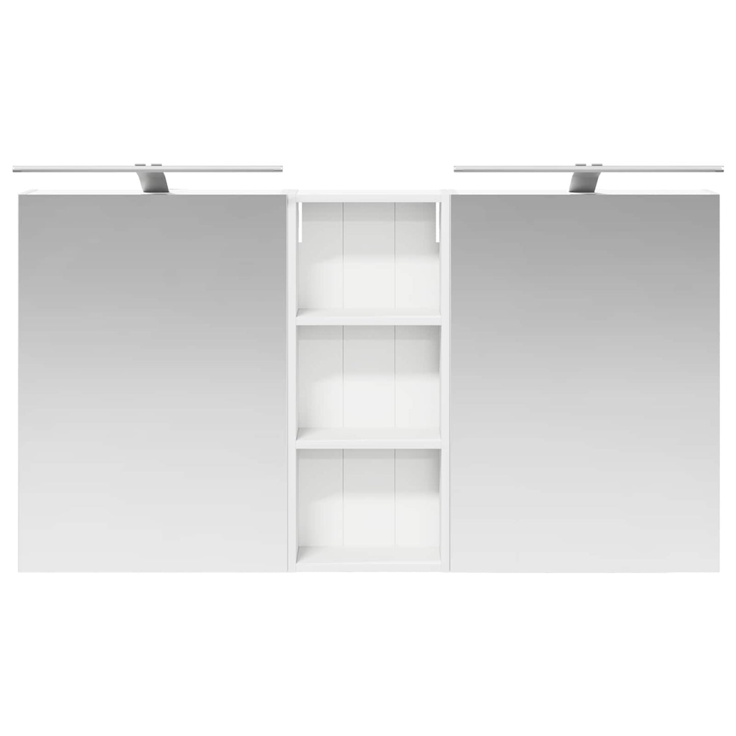 Badkamerkastenset 3 pcs 130 x 14,5 x 70 cm Bewerkt hout