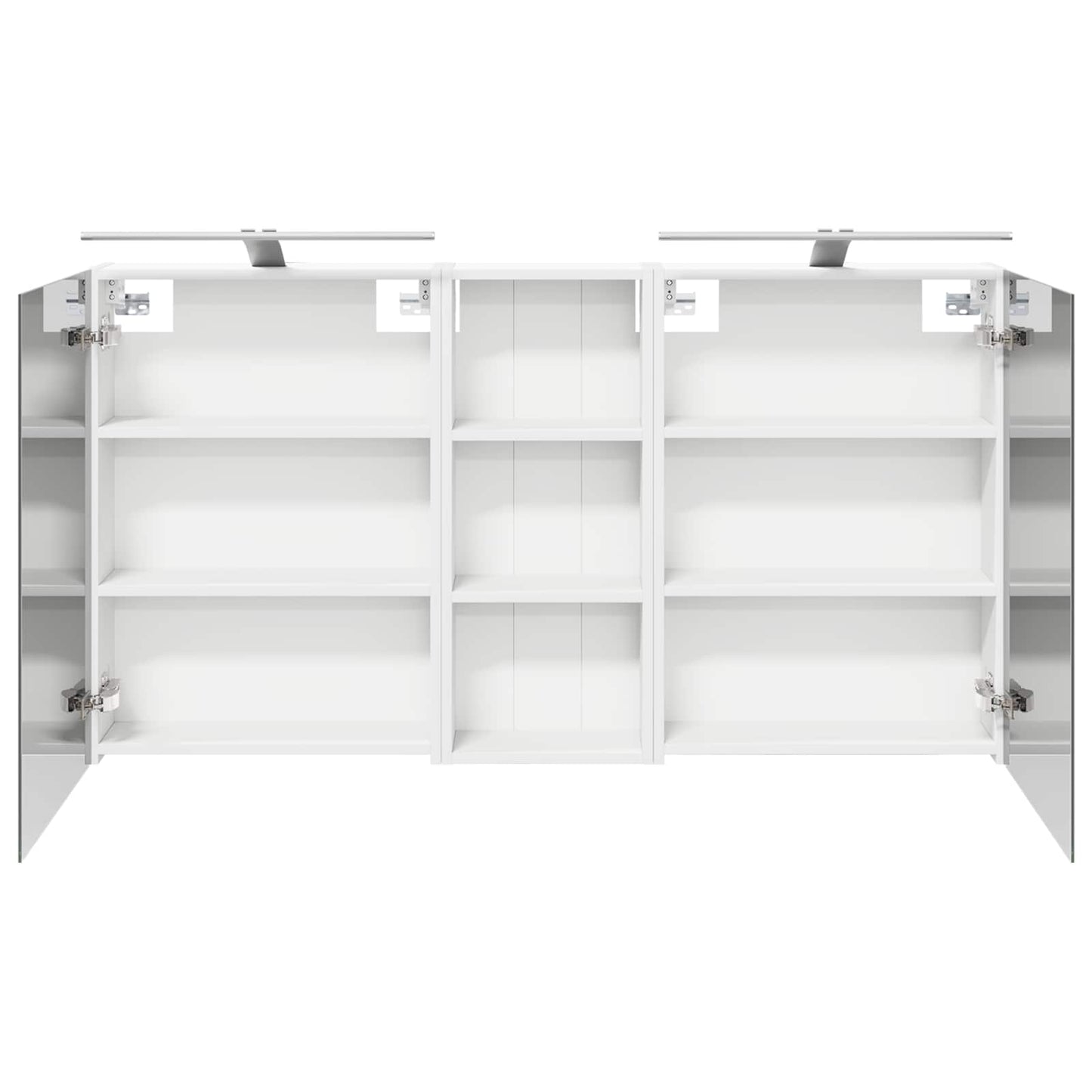 Badkamerkastenset 3 pcs 130 x 14,5 x 70 cm Bewerkt hout