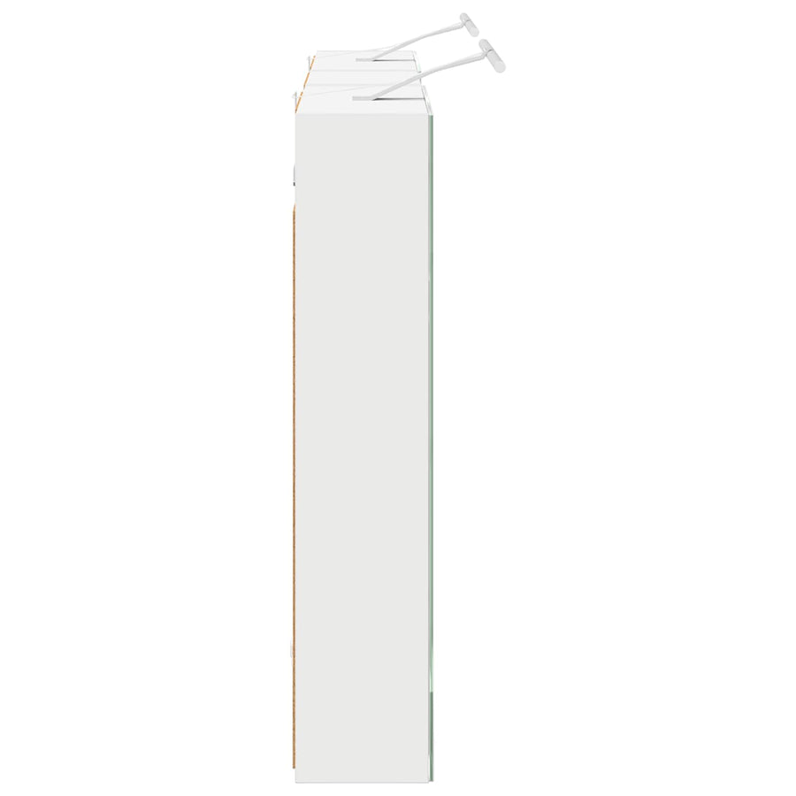 Badkamerkastenset 3 pcs 130 x 14,5 x 70 cm Bewerkt hout