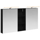 Bathroom Cabinet Set 3 pcs 130 x 14.5 x 70 cm Engineered Wood