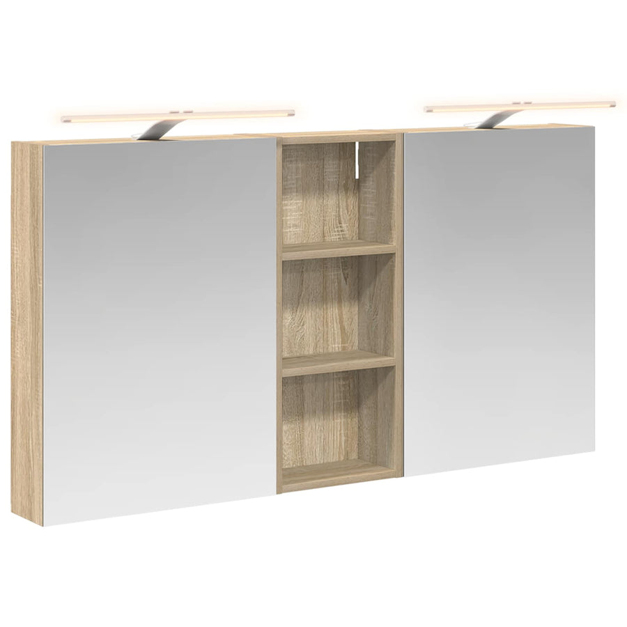 Badkamerkastenset 3 pcs 130 x 14,5 x 70 cm Bewerkt hout