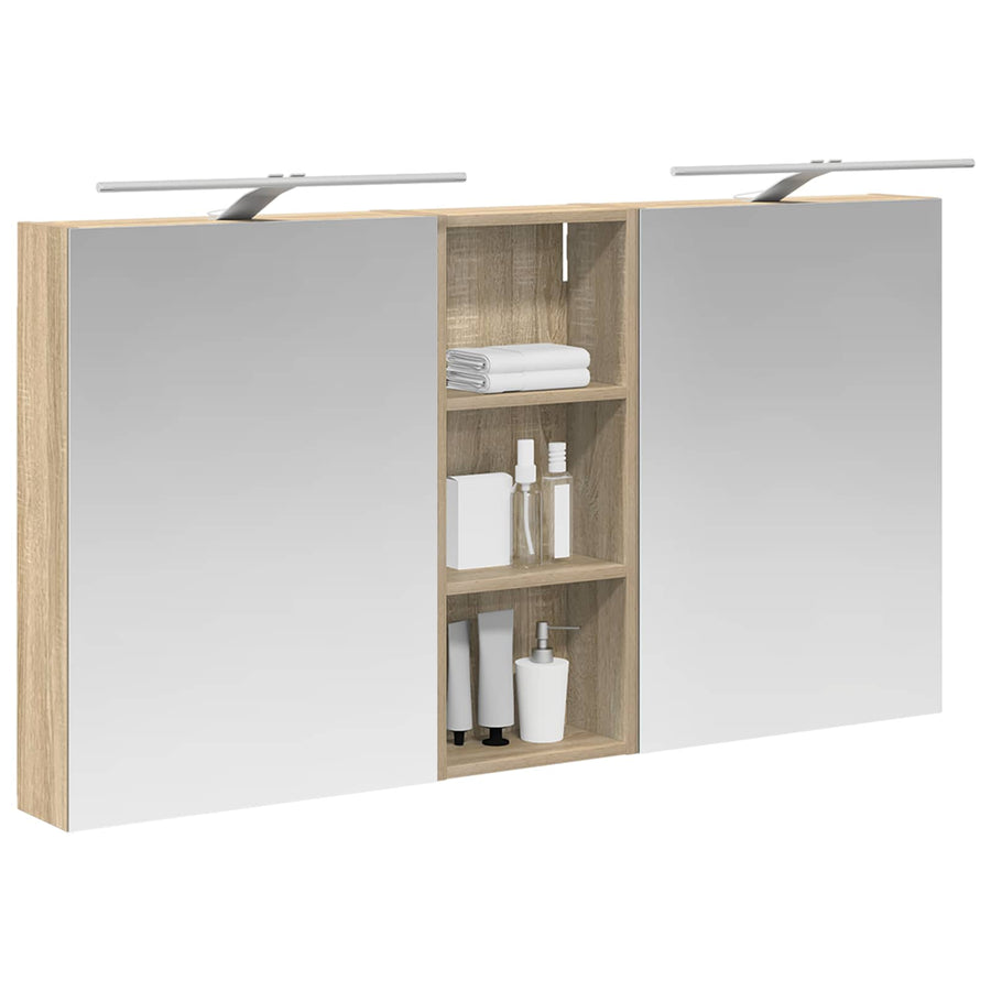 Badkamerkastenset 3 pcs 130 x 14,5 x 70 cm Bewerkt hout
