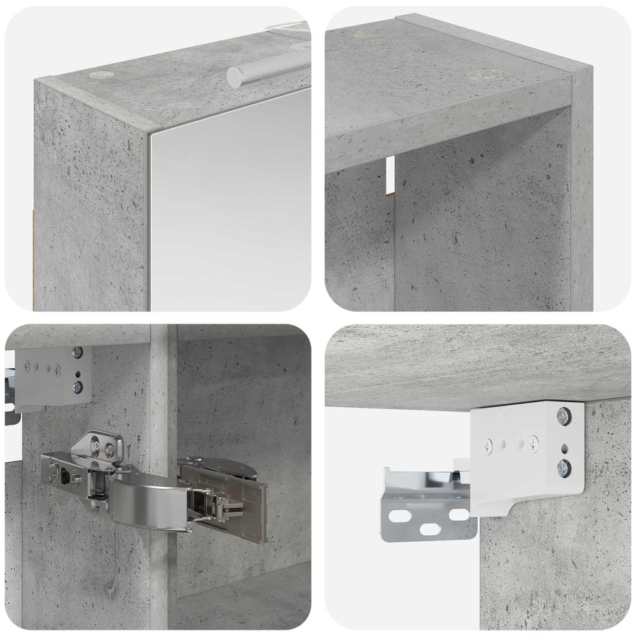 Badkamerkastenset 3 pcs 130 x 14,5 x 70 cm Bewerkt hout