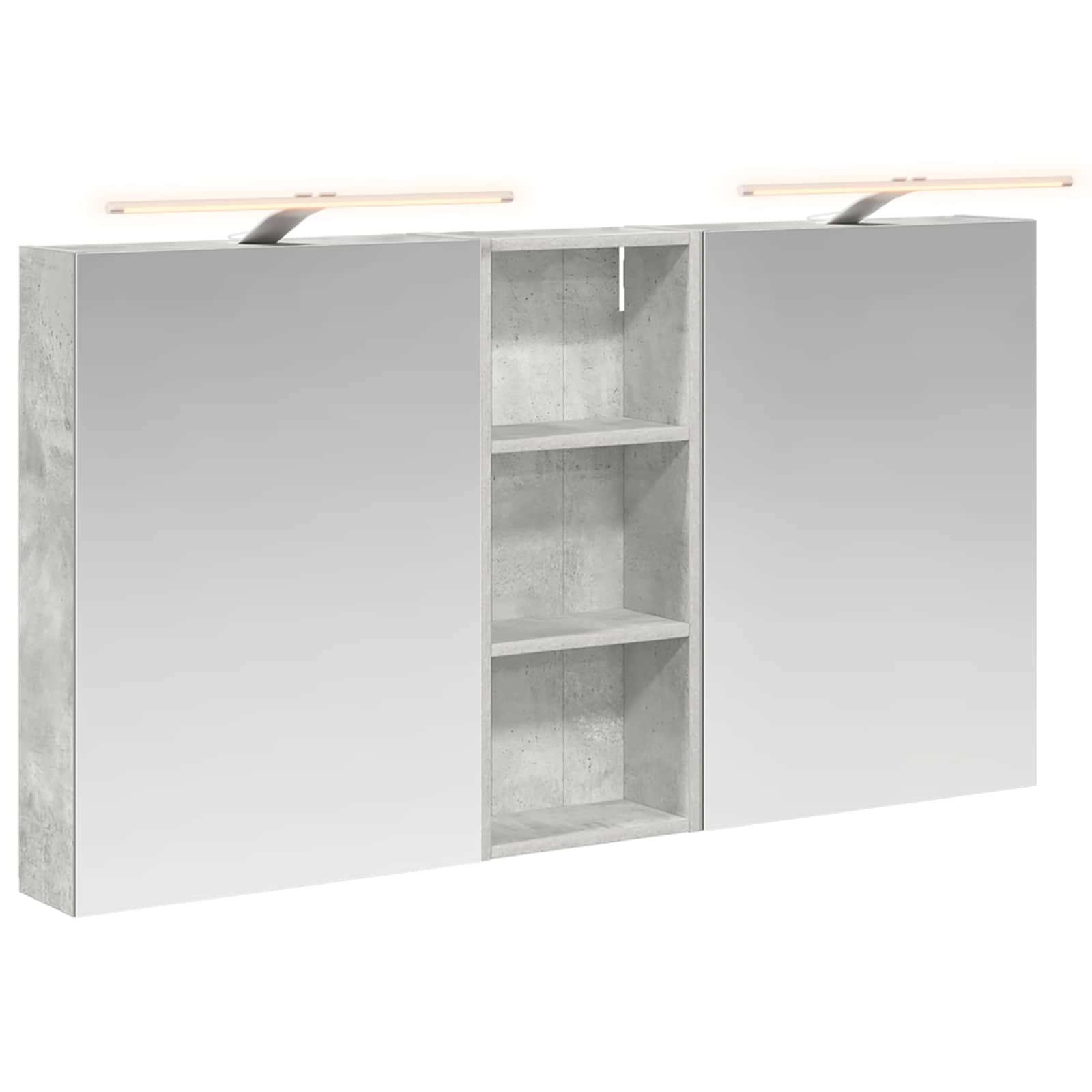 Badkamerkastenset 3 pcs 130 x 14,5 x 70 cm Bewerkt hout