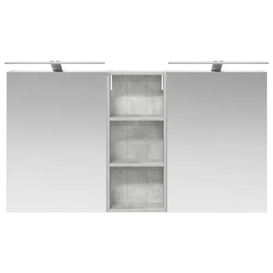 Badkamerkastenset 3 pcs 130 x 14,5 x 70 cm Bewerkt hout