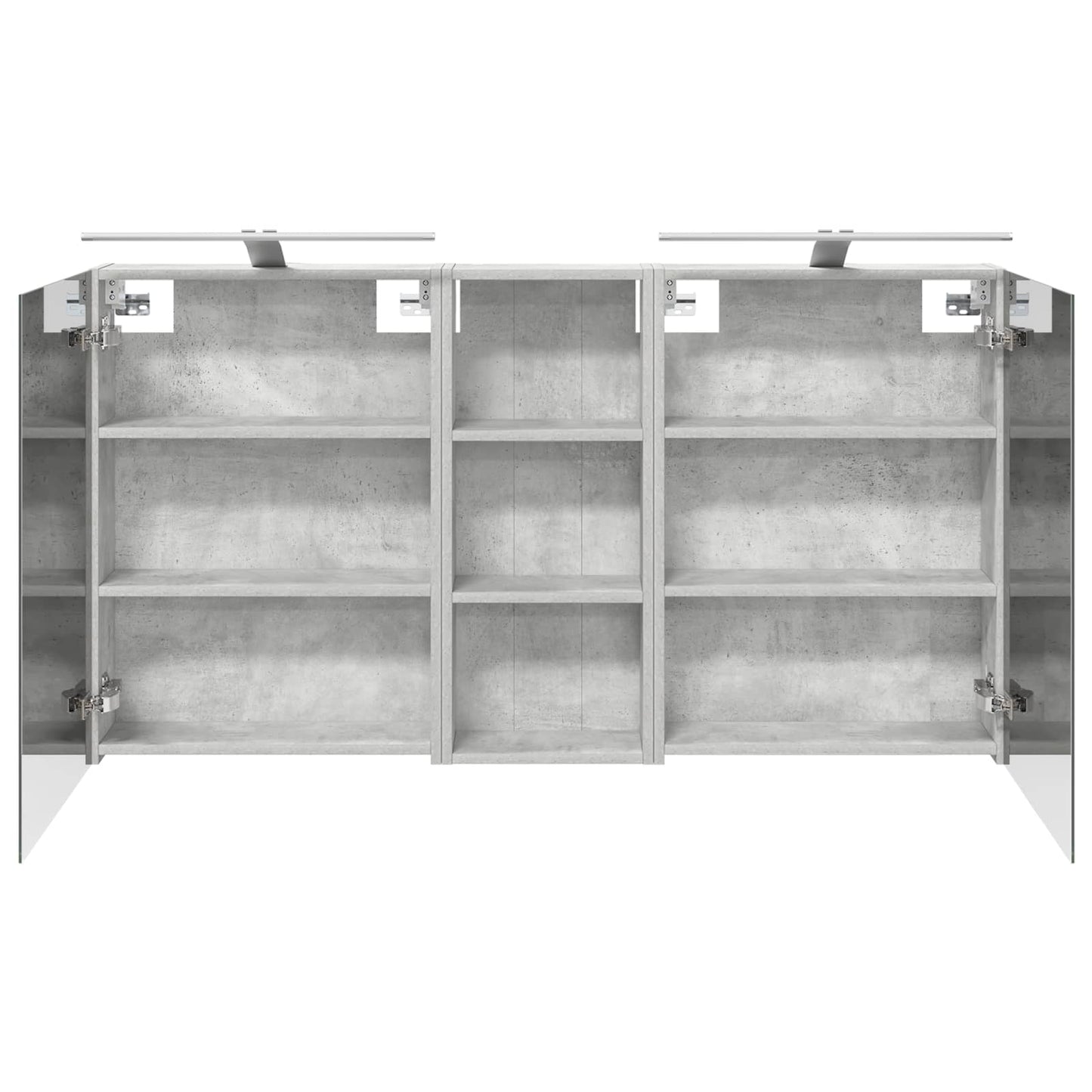 Badkamerkastenset 3 pcs 130 x 14,5 x 70 cm Bewerkt hout