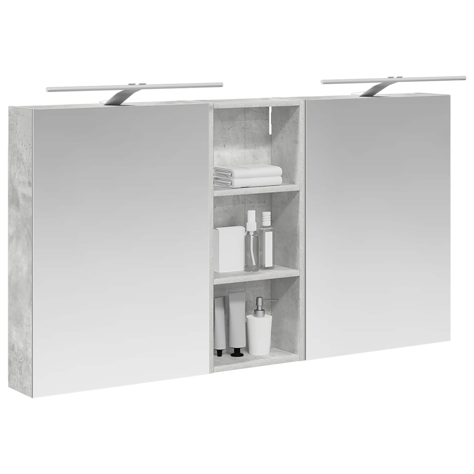 Badkamerkastenset 3 pcs 130 x 14,5 x 70 cm Bewerkt hout