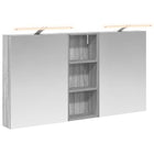 Badkamerkastenset 130x14,5x70 cm bewerkt hout