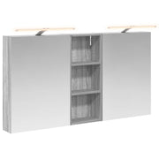 Badkamerkastenset 130x14,5x70 cm bewerkt hout